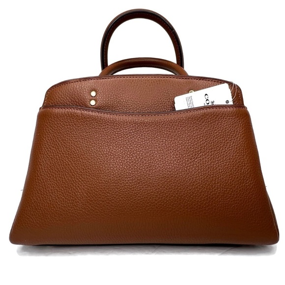 Coach Lillie Flower Floral Appliqué Rivet Brown Leather Crossbody Bag 2849 NWT - Picture 11 of 13